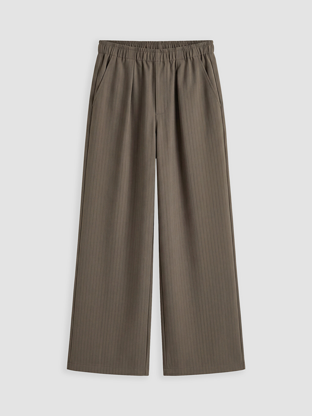 Pantalons De Costume Kaki Femme-4