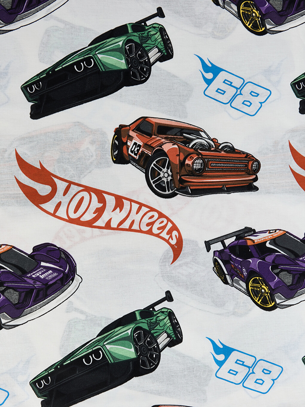 Set Mbulesash Jorgani Njësh Pambuku I Stampuar Hot Wheels-6