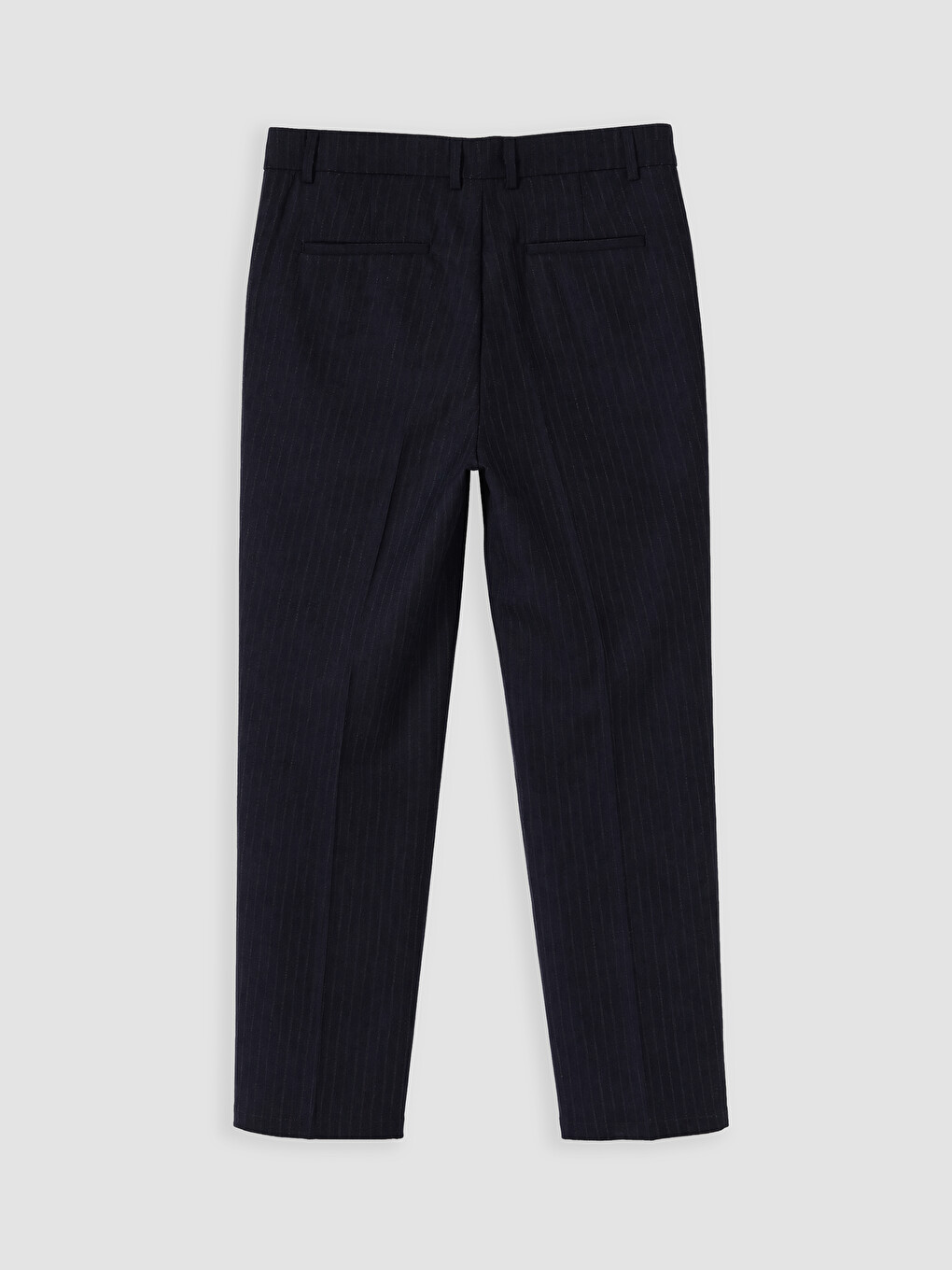 Pantaloni Regular Fit Din Material Pentru Bărbați-6