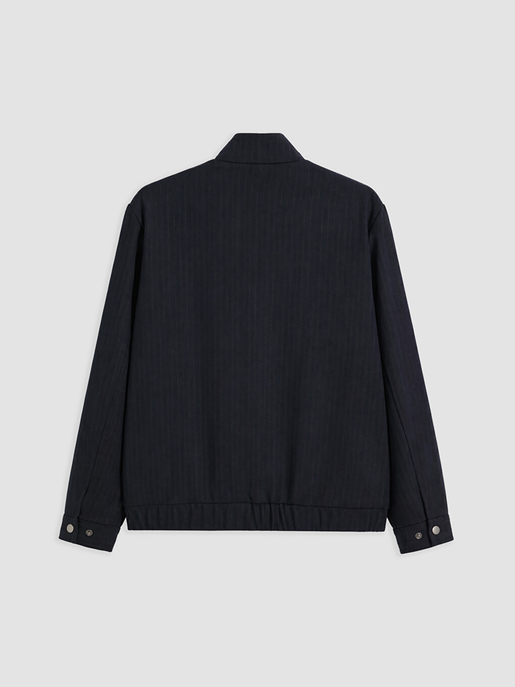 Stand Collar Striped Men's Jacket-5