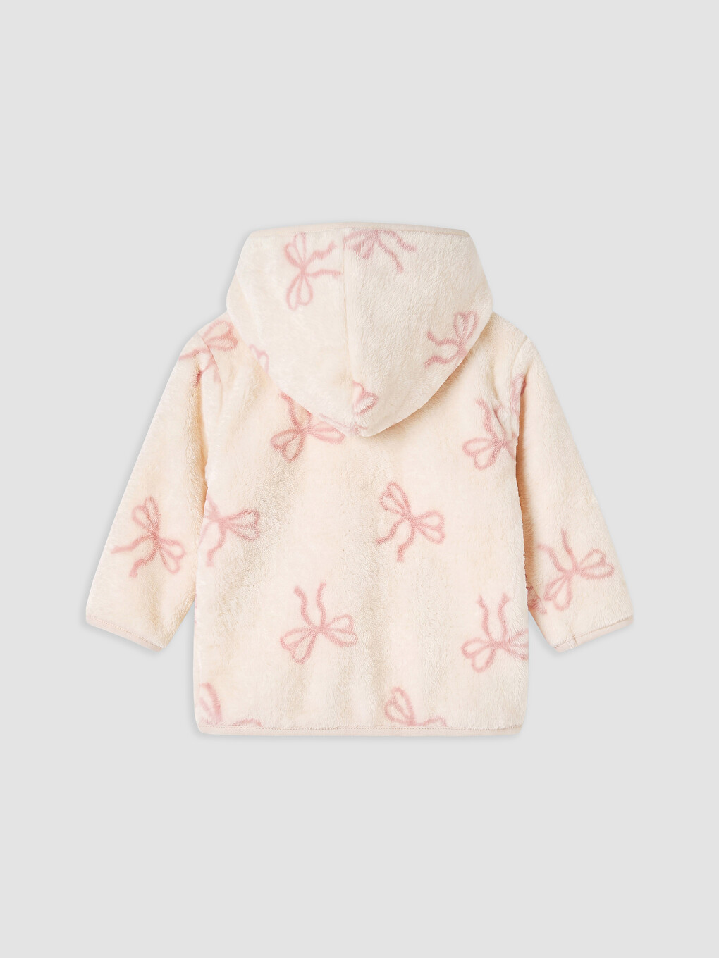 Printed Baby Girls' Cardigan And With Booties Pants Set-2