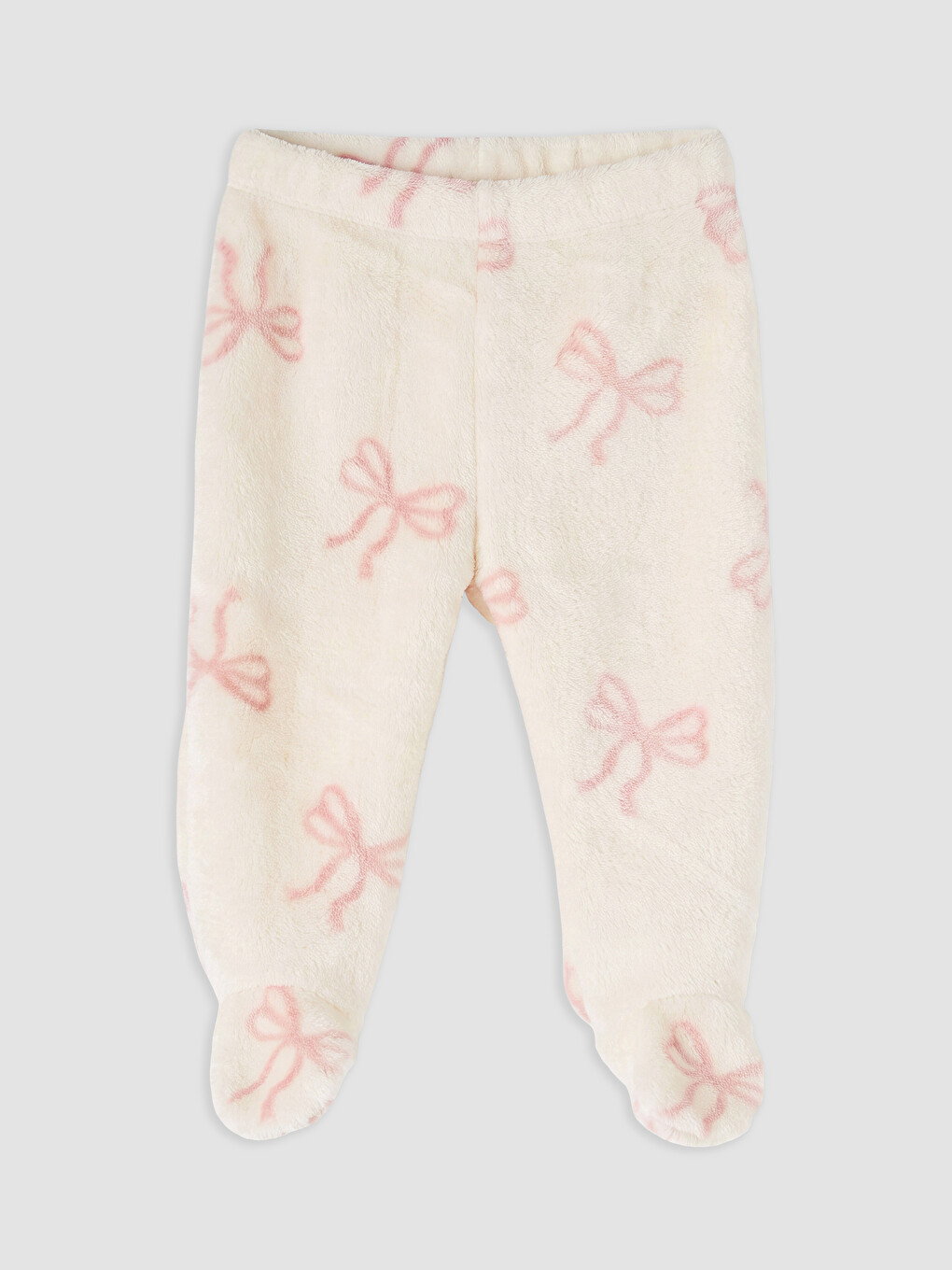 Printed Baby Girls' Cardigan And With Booties Pants Set-3