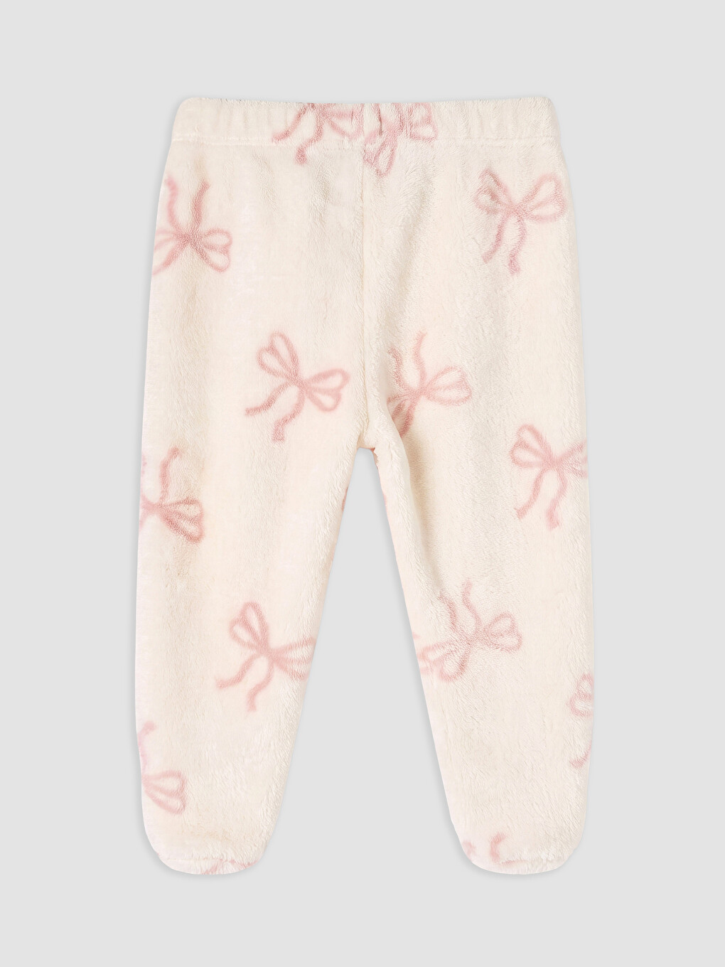 Printed Baby Girls' Cardigan And With Booties Pants Set-4