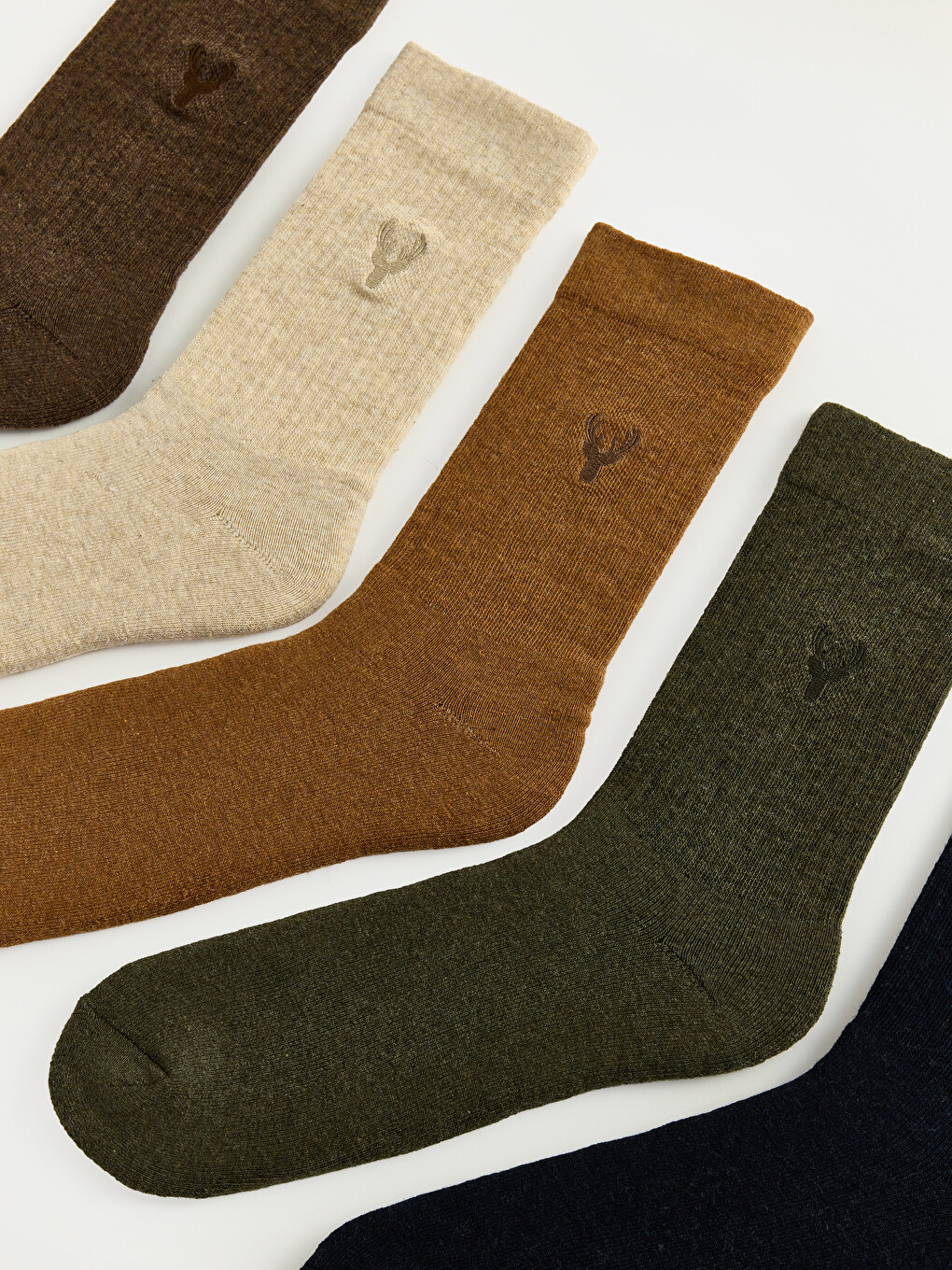 Embroidered Men's Ankle Socks 5 Pack-1