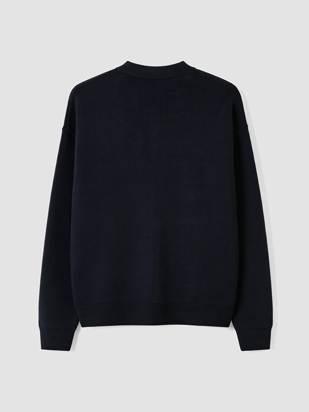 Lacivert Regular Fit V Yaka Erkek Triko Hırka-6