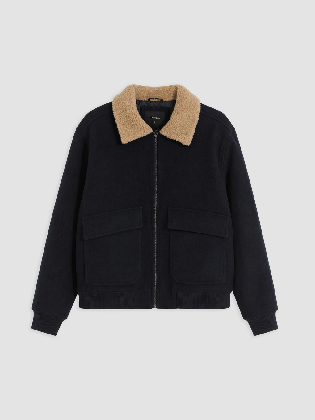 Regular Fit Plush Collar Men's Cachet Coat-5