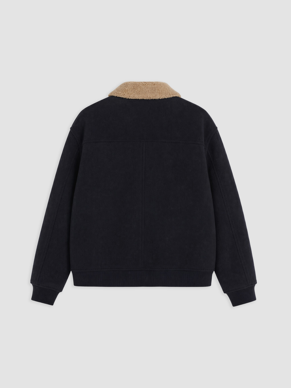 Regular Fit Plush Collar Men's Cachet Coat-6