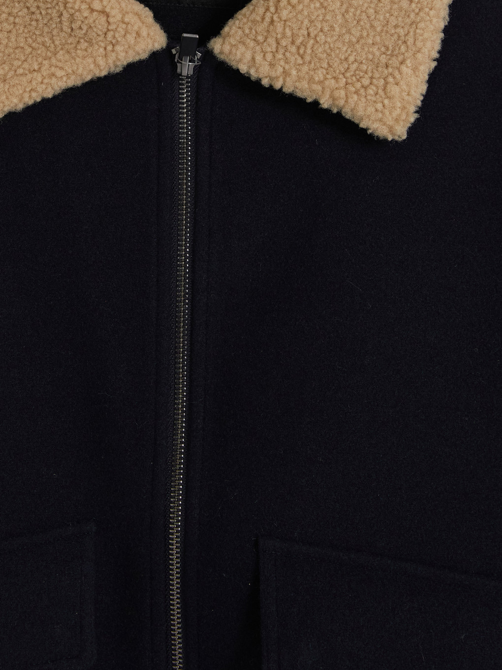 Regular Fit Plush Collar Men's Cachet Coat-7