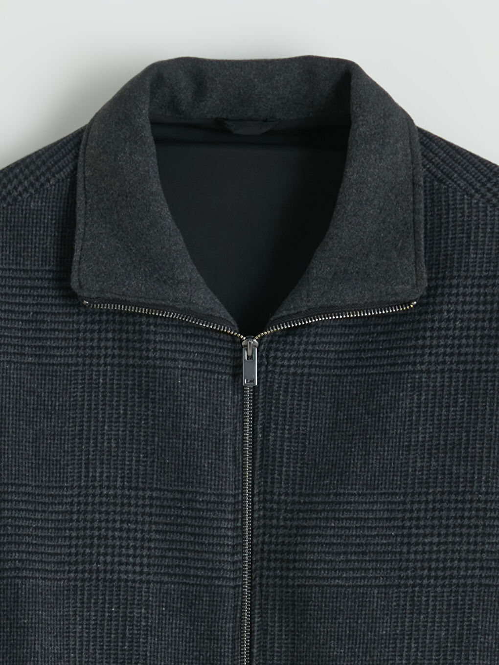 Antrasit Standart Kalıp Dik Yaka Erkek Mont-8