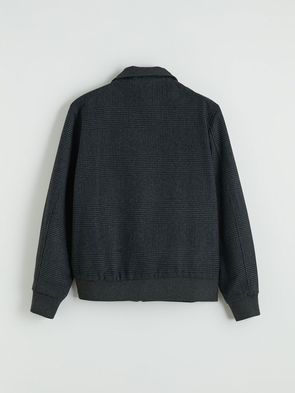 Antrasit Standart Kalıp Dik Yaka Erkek Mont-9