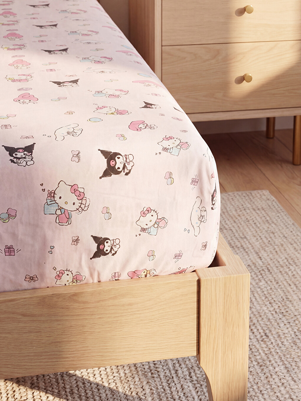Hello Kitty And Friends Printed Single Sheet-1