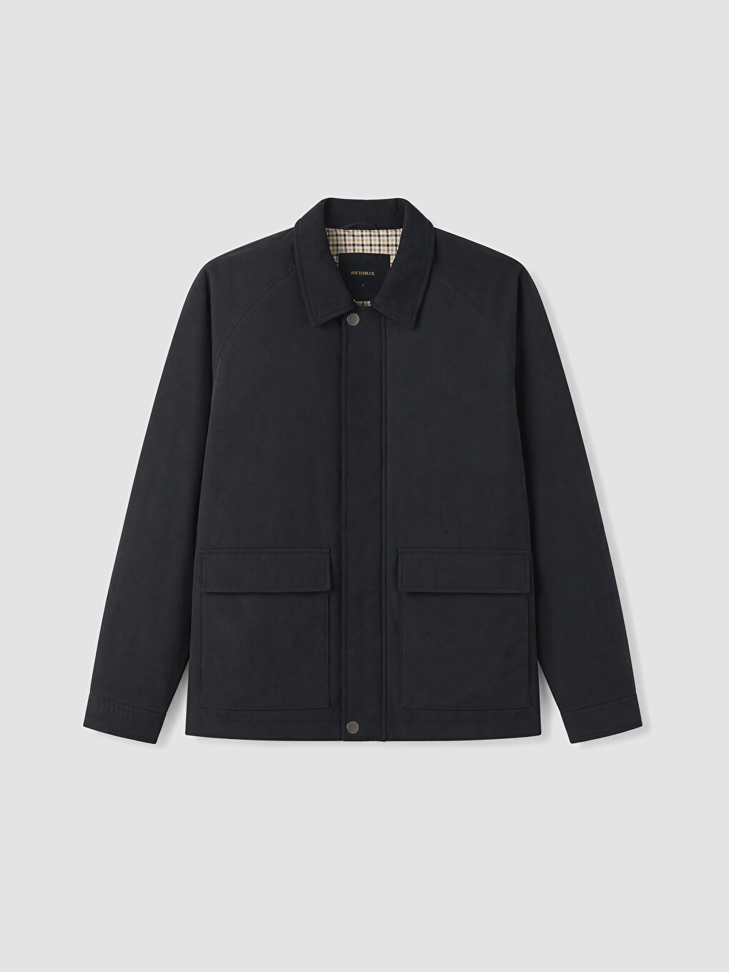 Regular Fit Shirt Collar Men's Jacket-4
