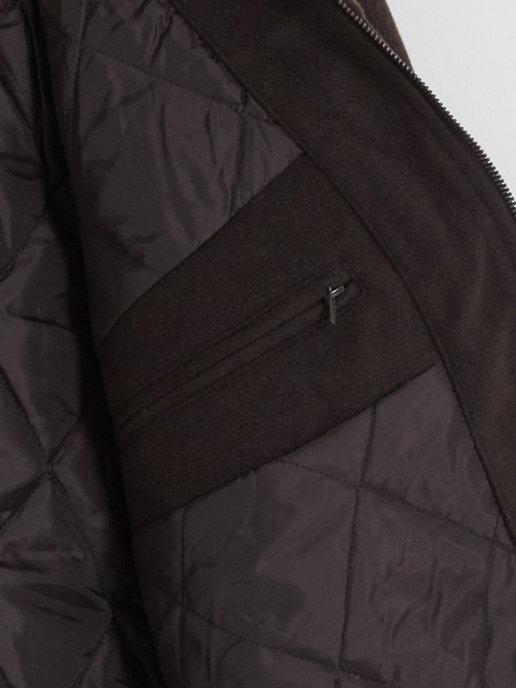 Kahverengi Regular Fit Pelüş Yaka Erkek Kaşe Mont-4