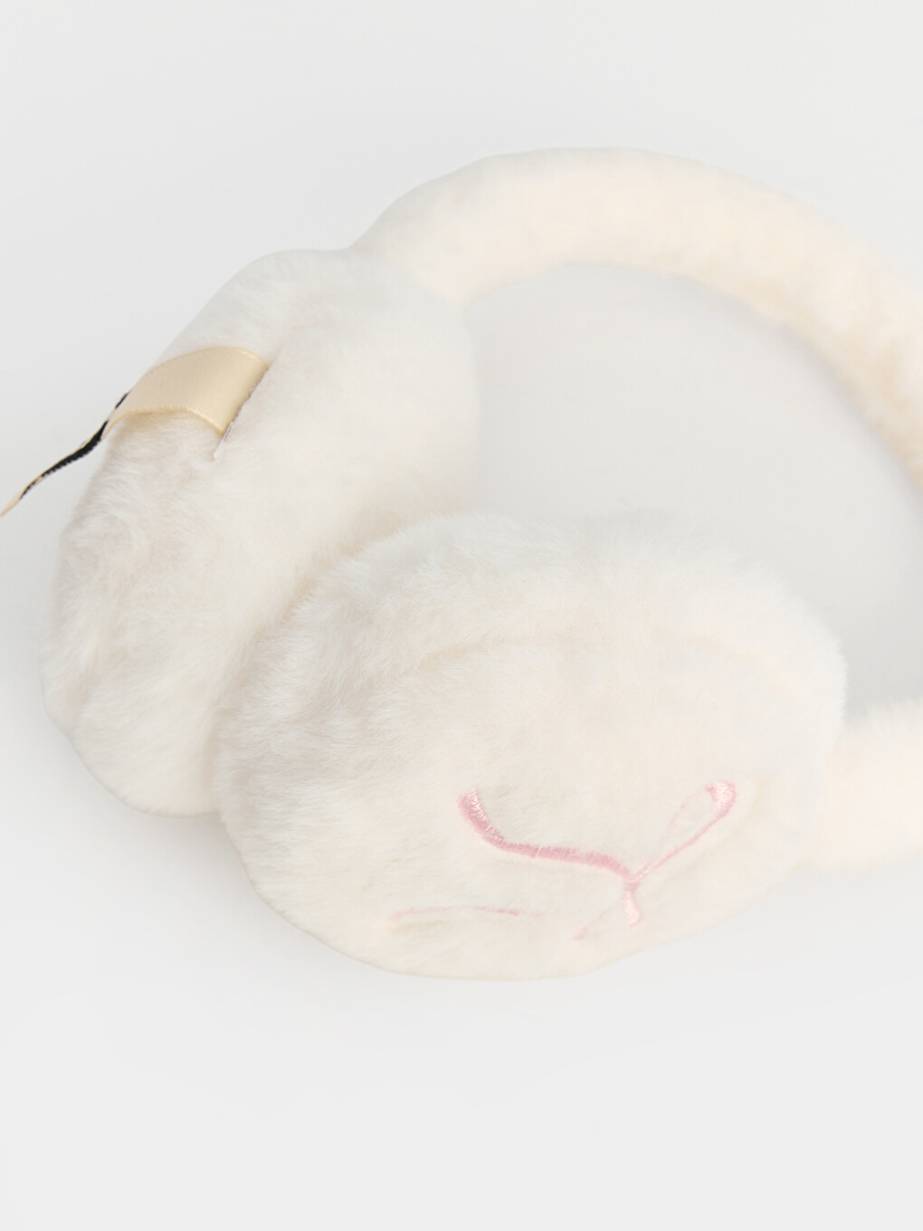 Cache-oreilles Blanc Fille-2