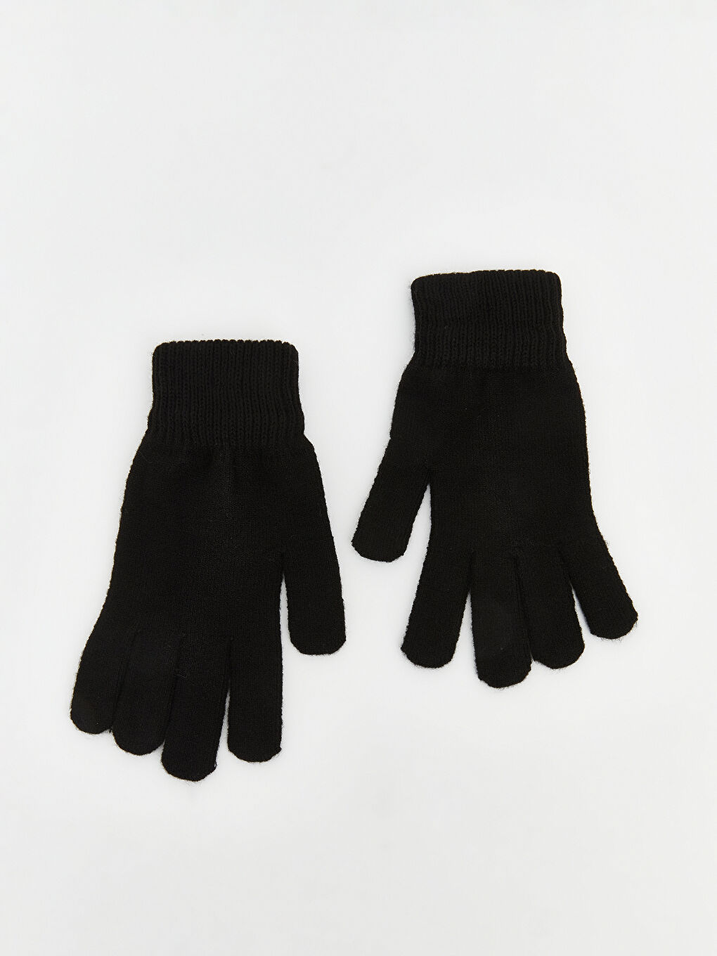 Siyah Basic Triko Kız Çocuk Eldiven