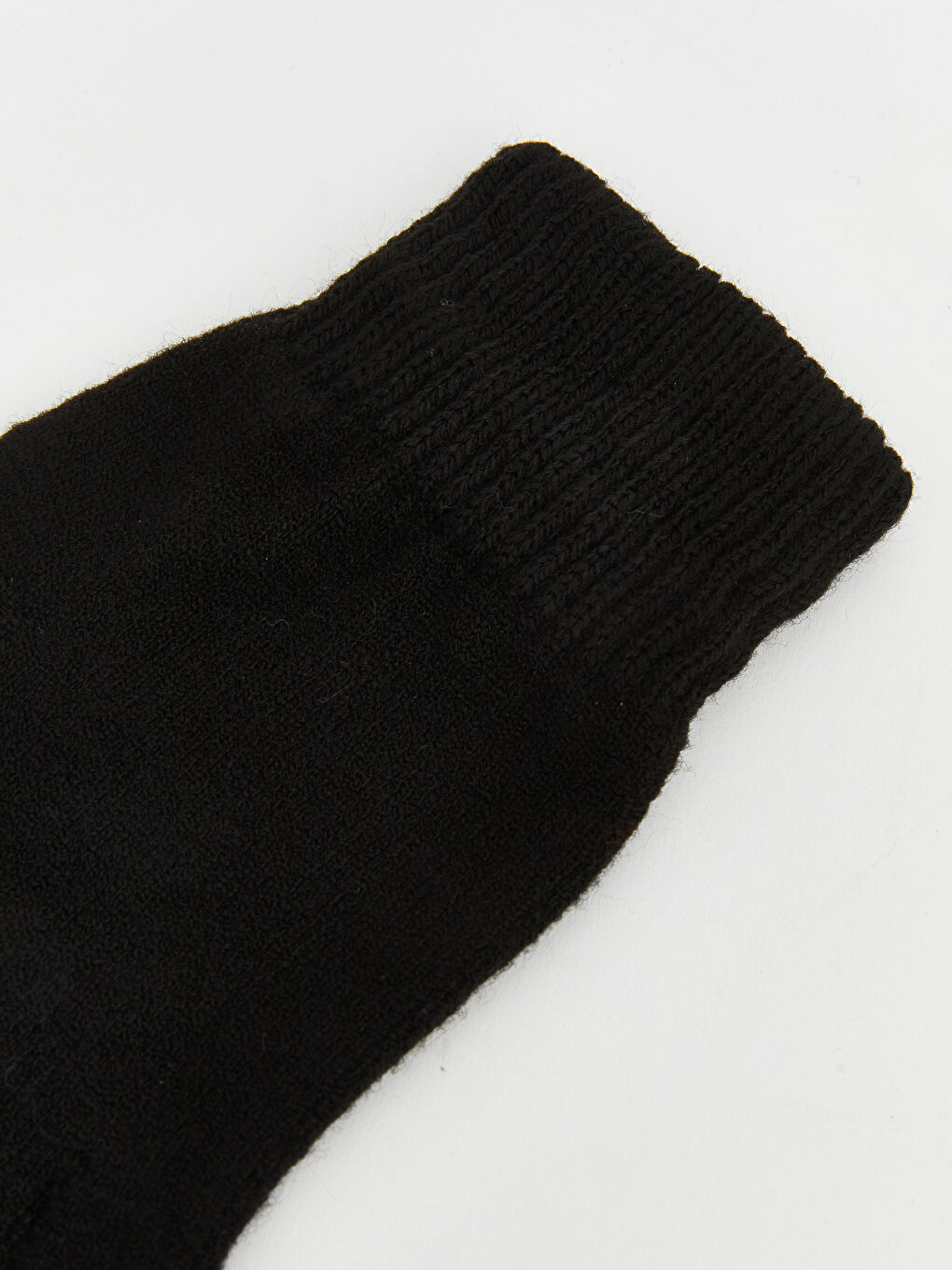 Siyah Basic Triko Kız Çocuk Eldiven-1