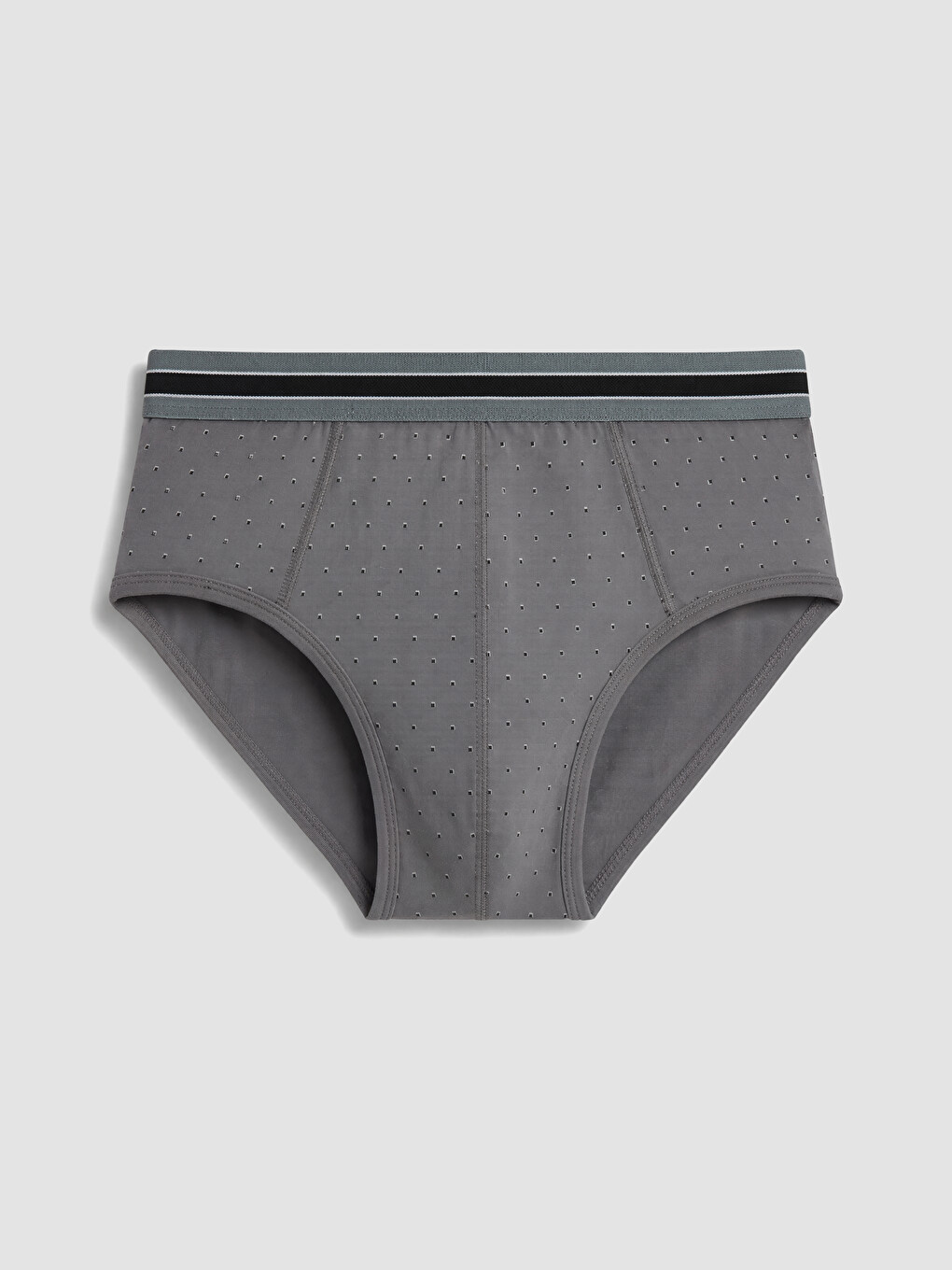 Antrasit Regular Fit Pamuklu Erkek Slip Külot 3'lü-4