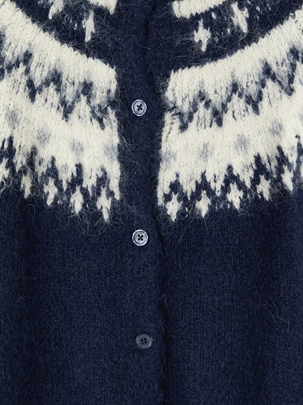 Crew Neck Patterned Women's Knitwear Cardigan-5