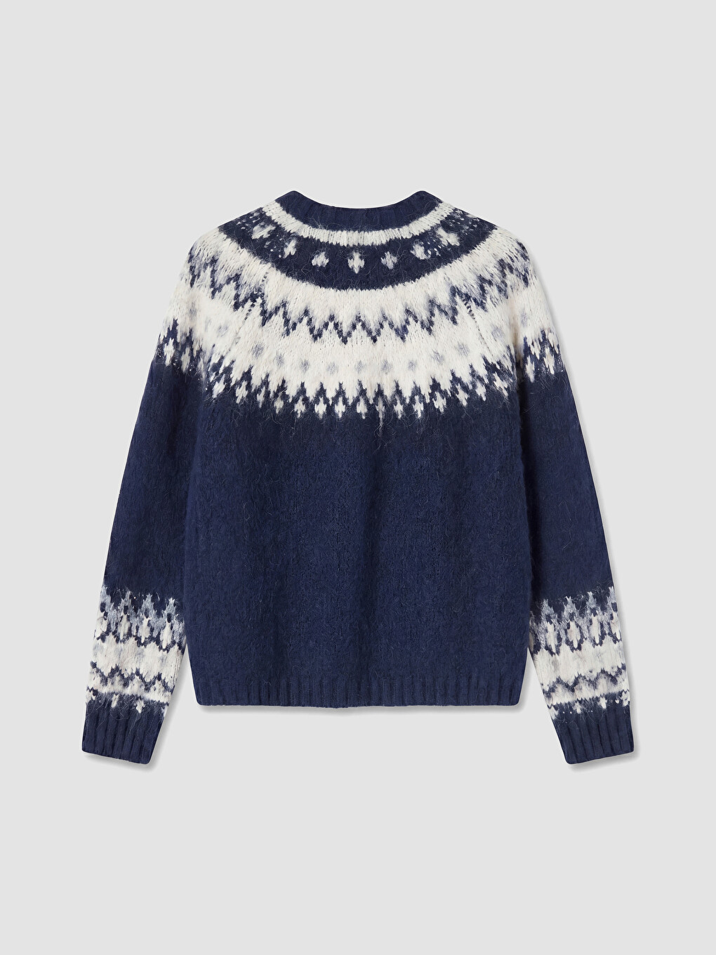 Crew Neck Patterned Women's Knitwear Cardigan-6