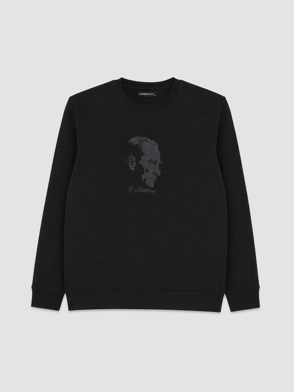 Crew Neck Printed Men's Sweatshirt