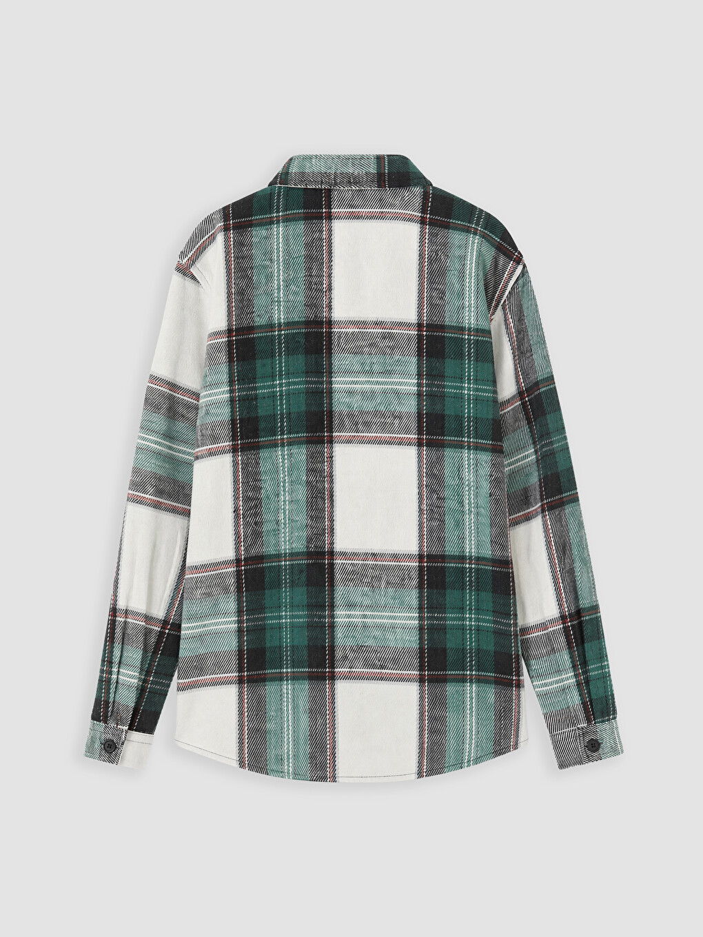 Plaid Gabardine Boys' Shirt-2
