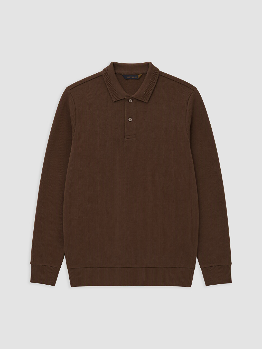 Polo Collar Men's Sweatshirt