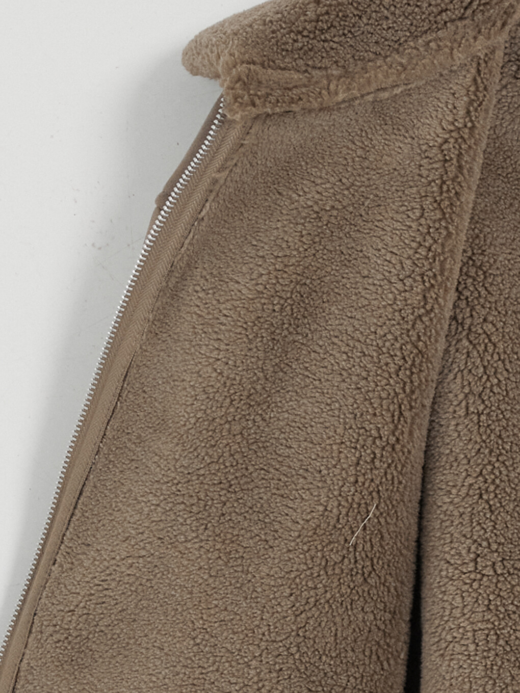 Relaxed Fit Fur Collar Men's Suede Coat-7