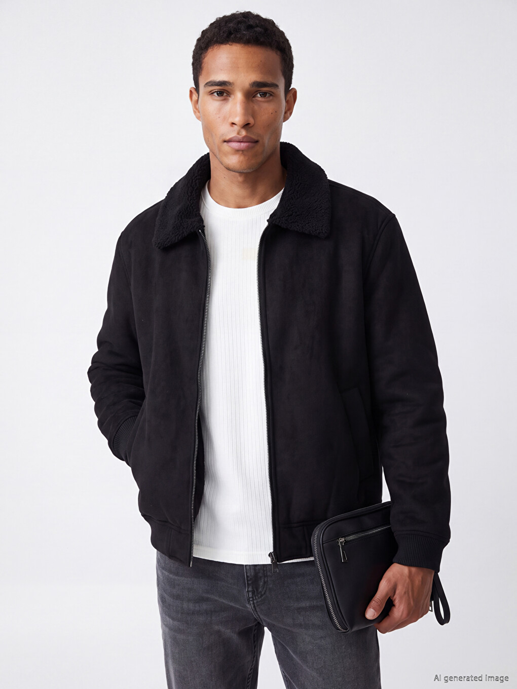 Man Black Coat