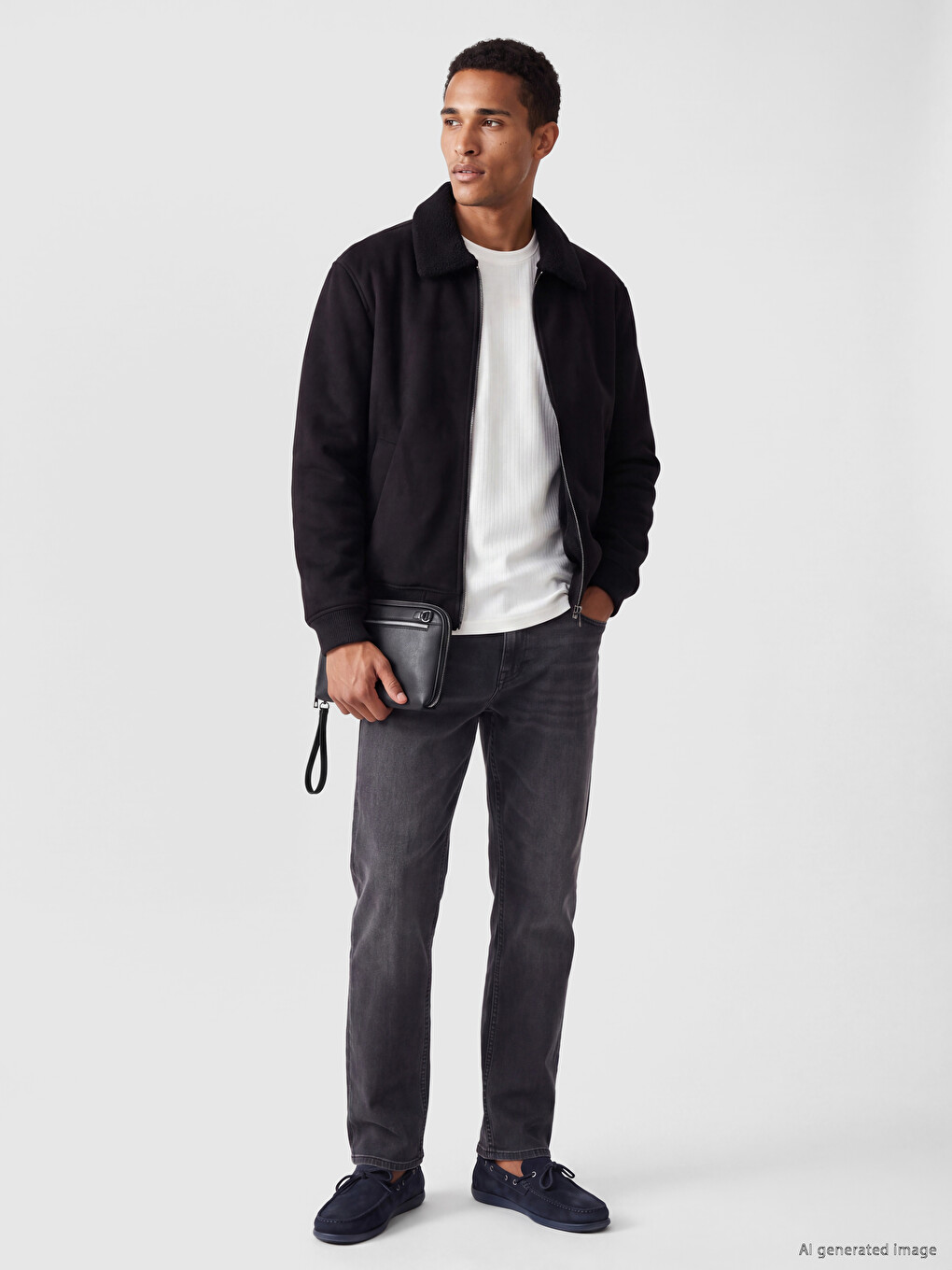 Man Black Coat-1
