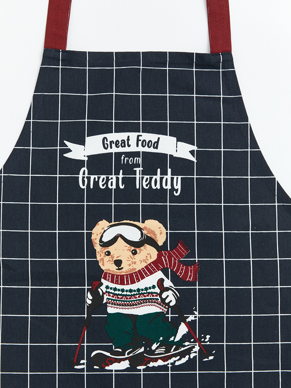 Bear Teddy Printed Kitchen Apron-2