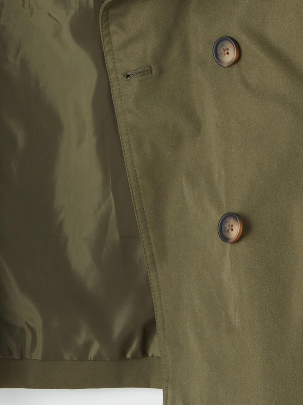 Woman Khaki Trench Coat-8
