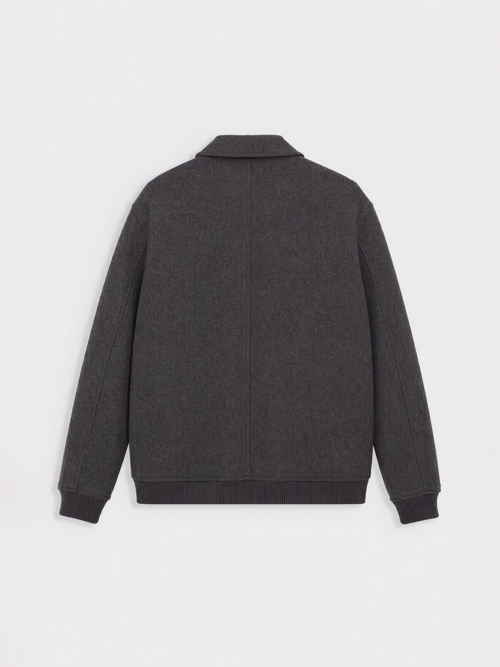 Regular Fit Shirt Collar Men's Coat-4