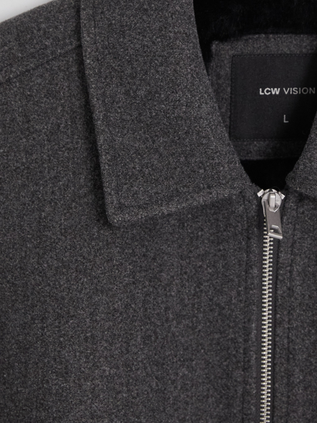 Regular Fit Shirt Collar Men's Coat-5