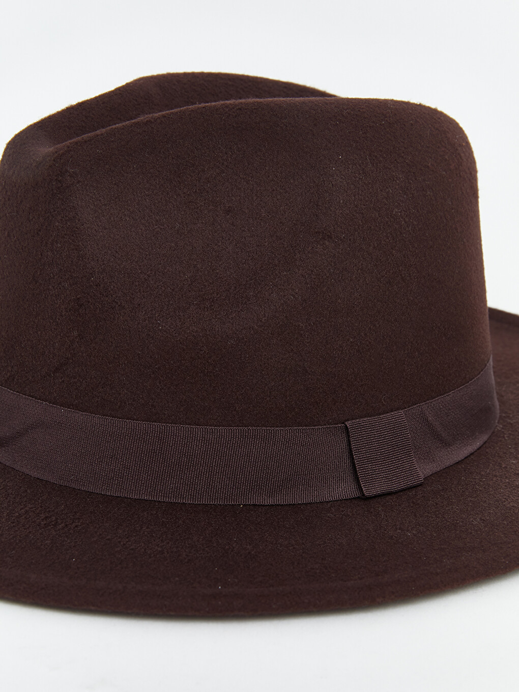 Woman Brown Fedora Hat-1