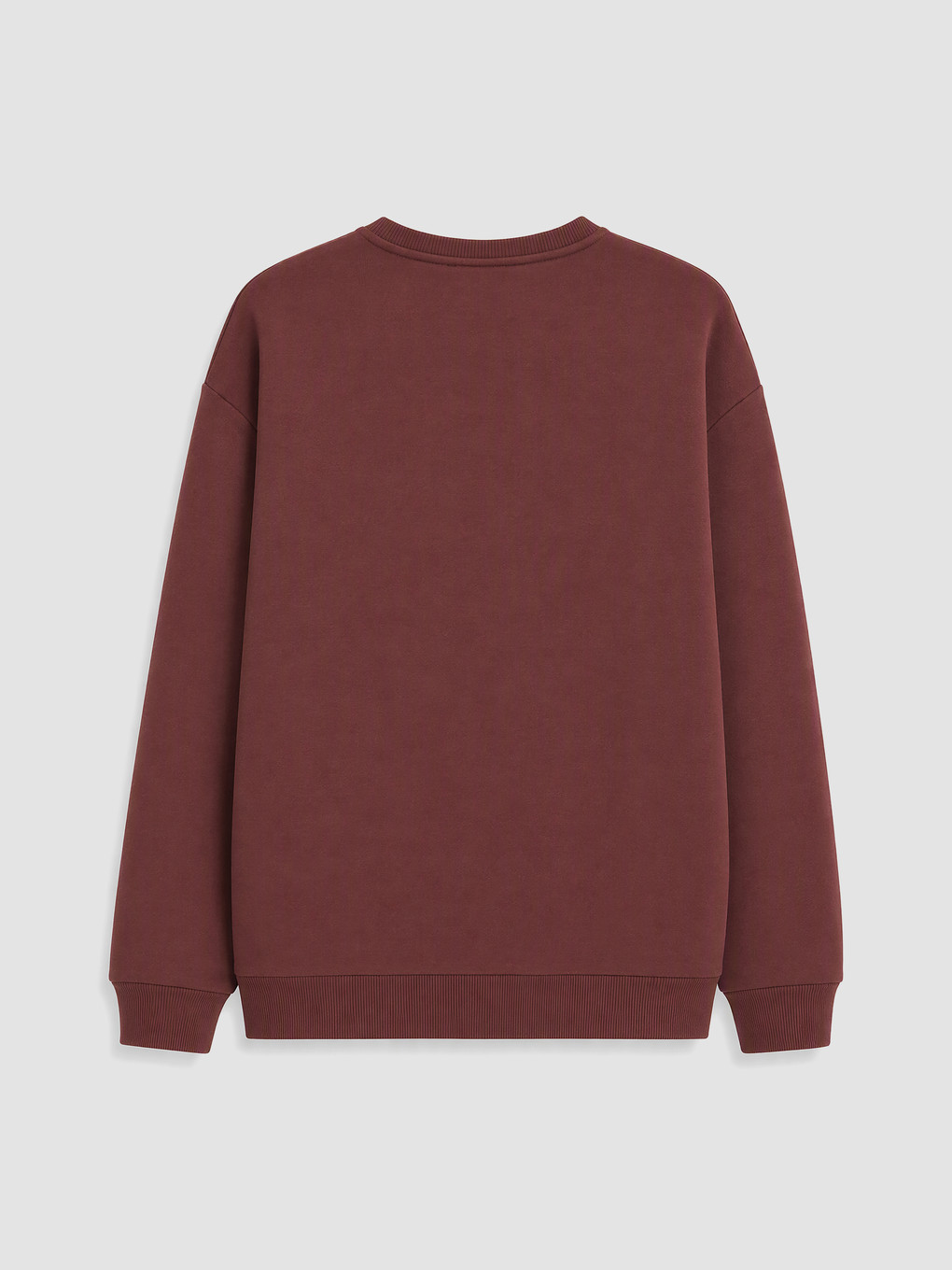 Kahverengi Bisiklet Yaka Erkek Sweatshirt-6