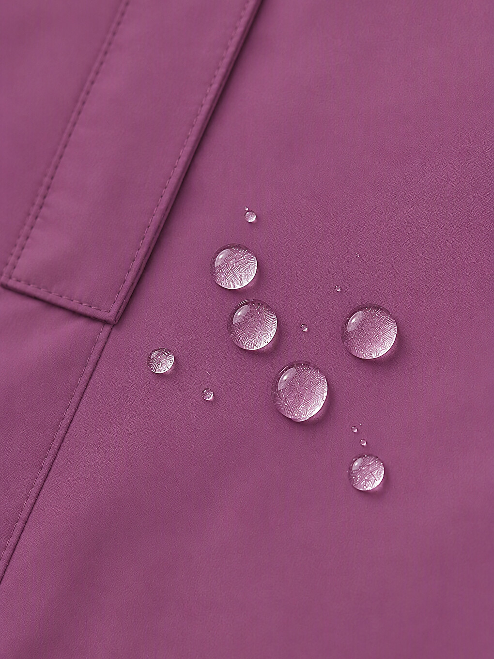 Hooded Girls' Water-repellent Coat-1