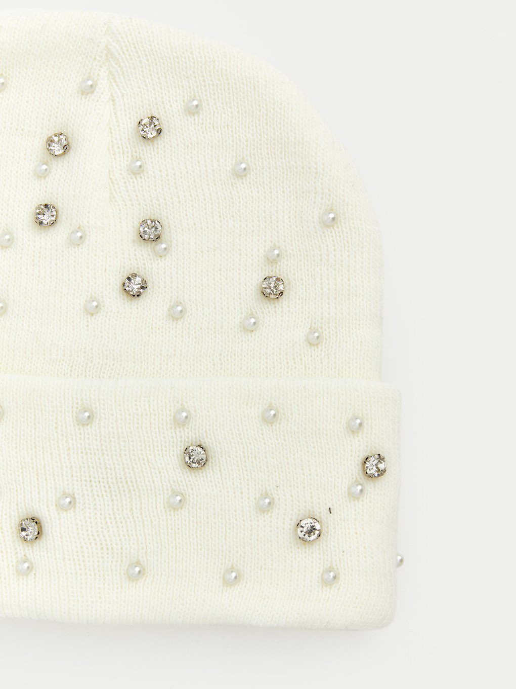 Rhinestone Embellished Women's Knitwear Beanie-1