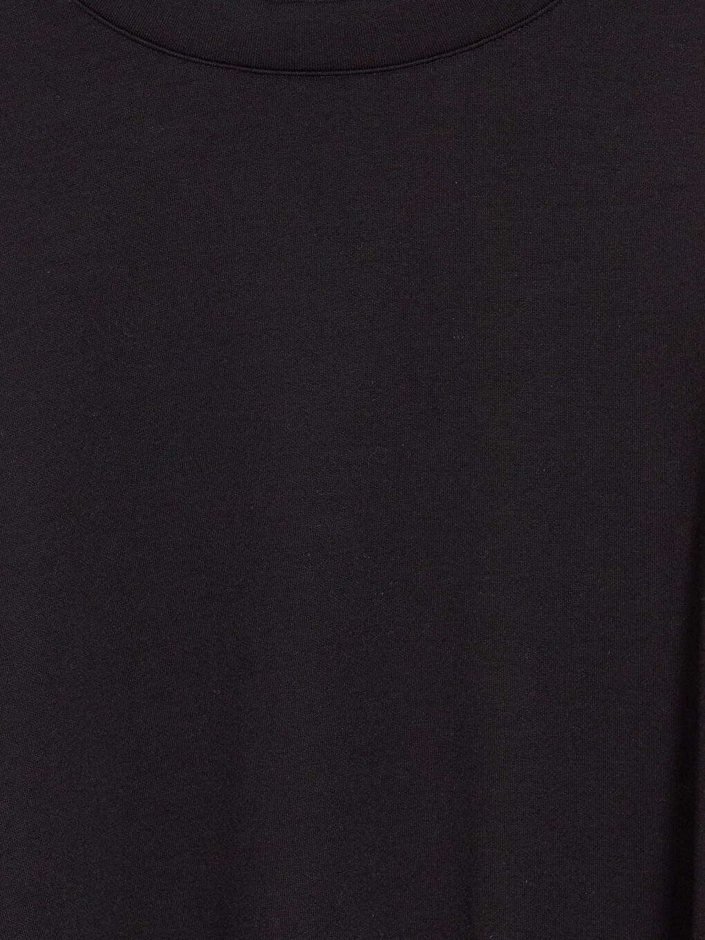Siyah Bisiklet Yaka Soft Touch Kadın Sweatshirt-5