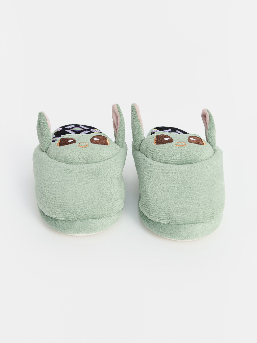 Yeşil Baby Yoda Figürlü Erkek Çocuk Ev Terliği-1