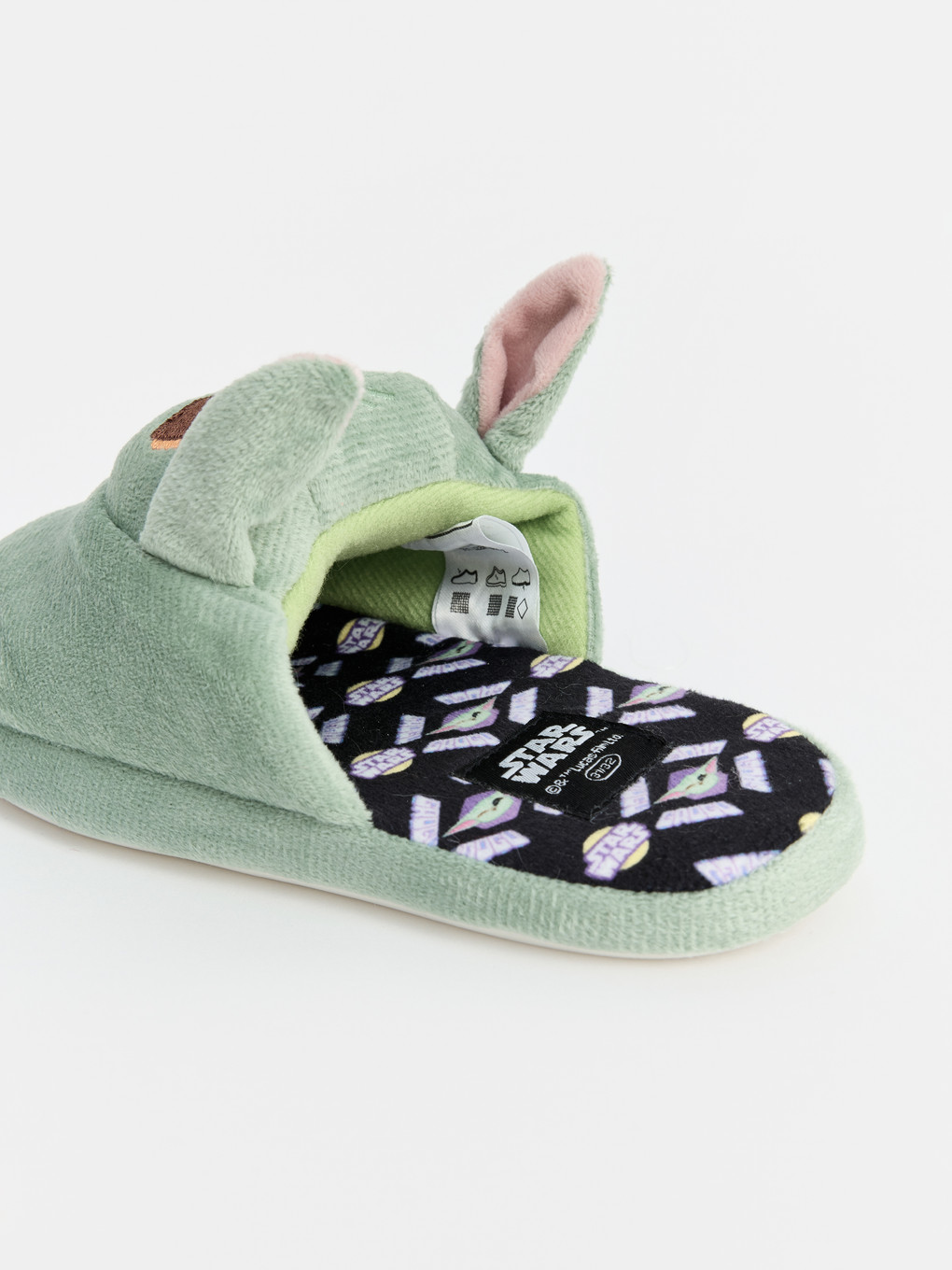 Yeşil Baby Yoda Figürlü Erkek Çocuk Ev Terliği-2