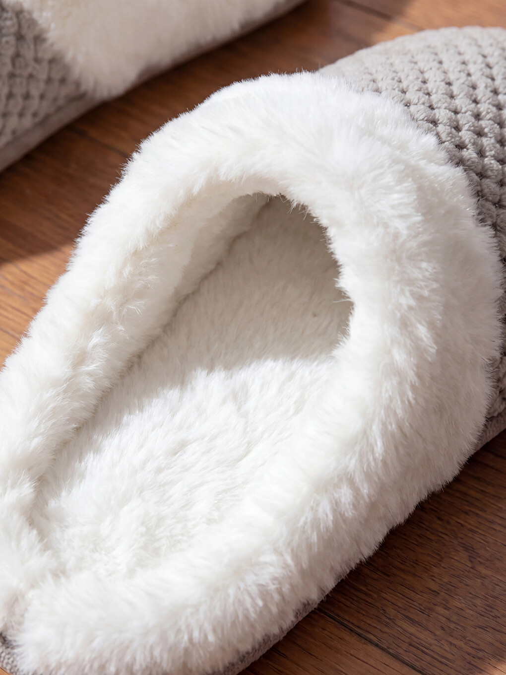 Woman Grey Home Slippers-1