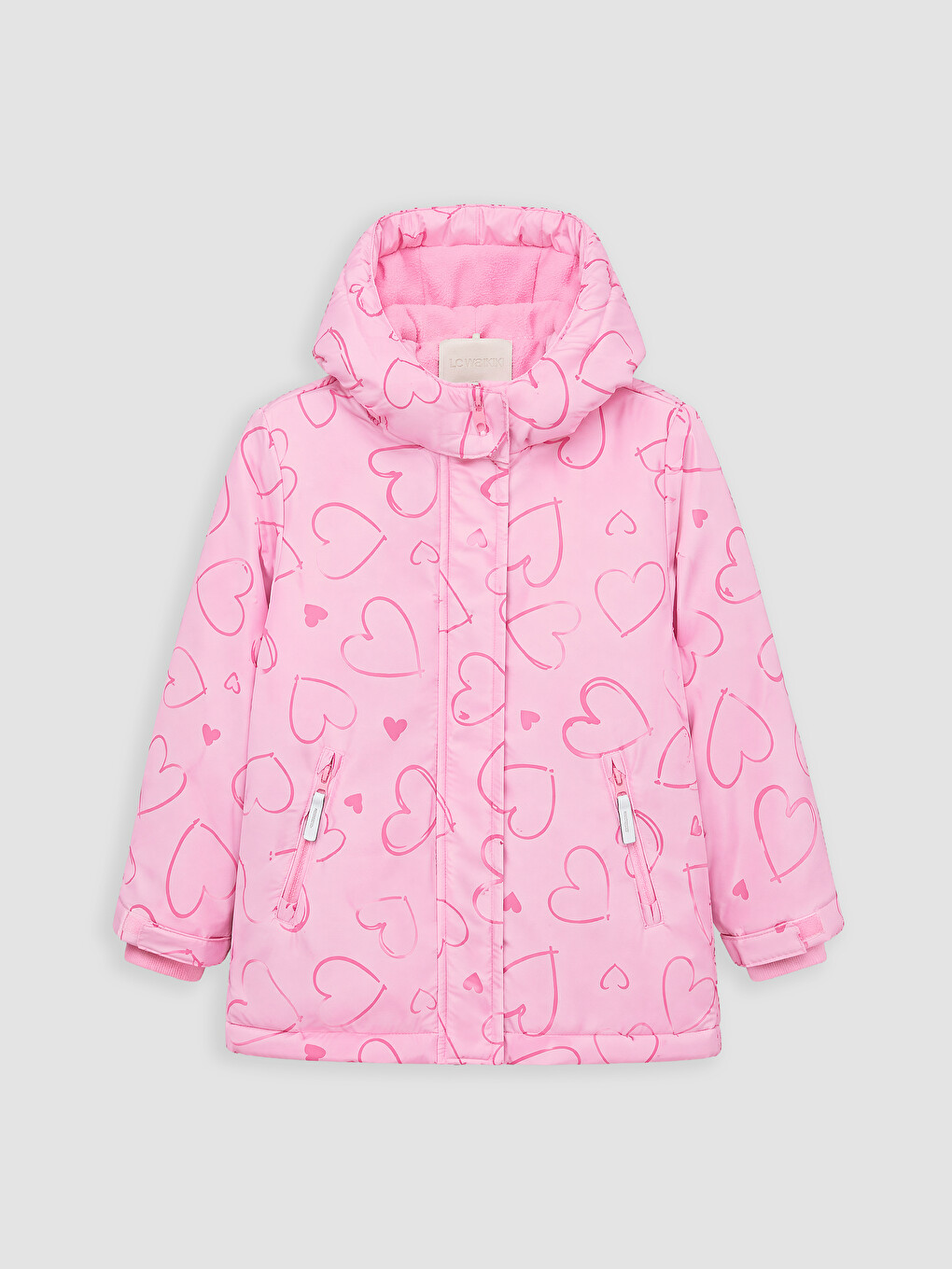 Pembe Kız Çocuk Su İtici Mont