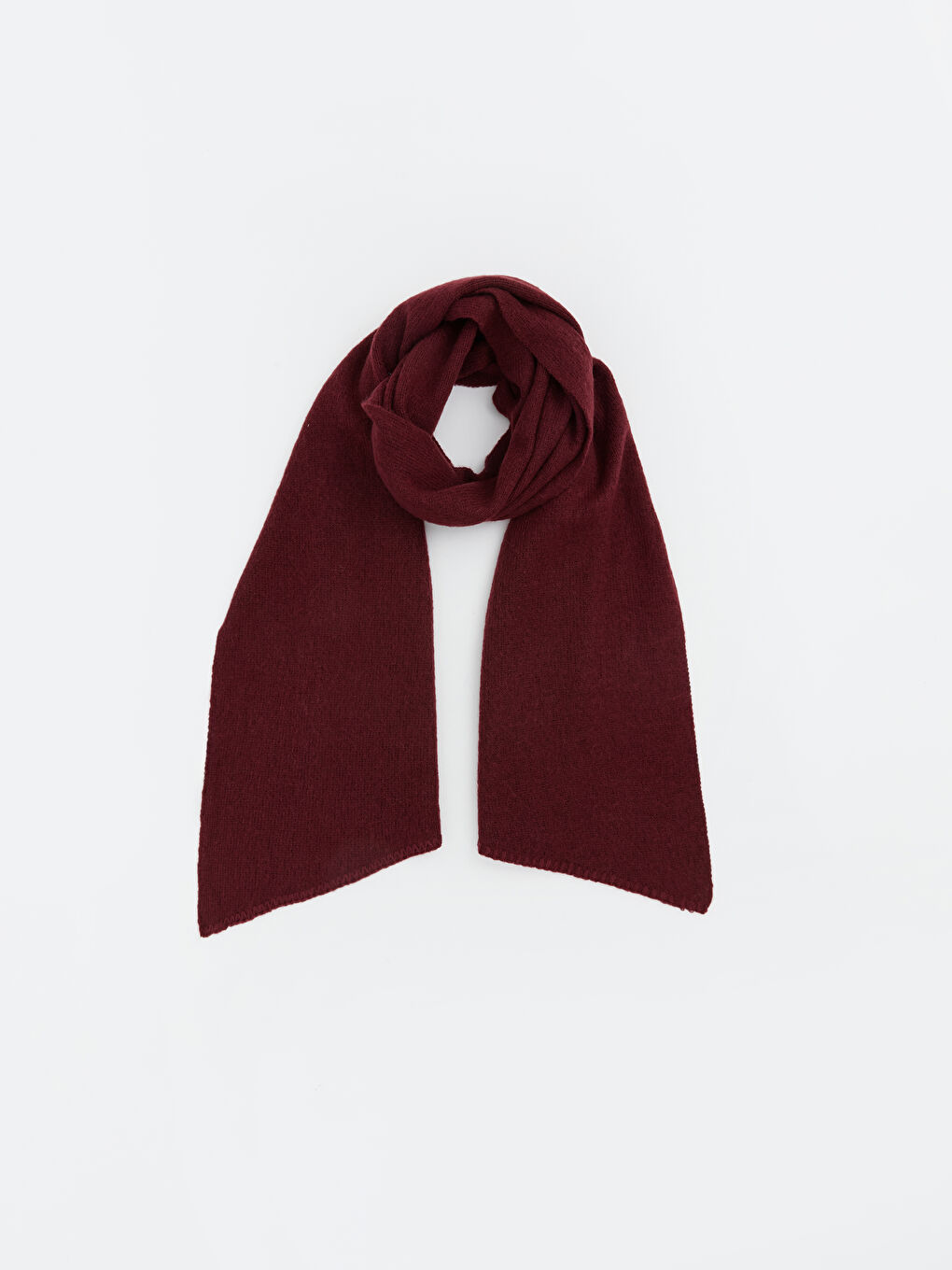 Bordo  Kadın Triko Atkı