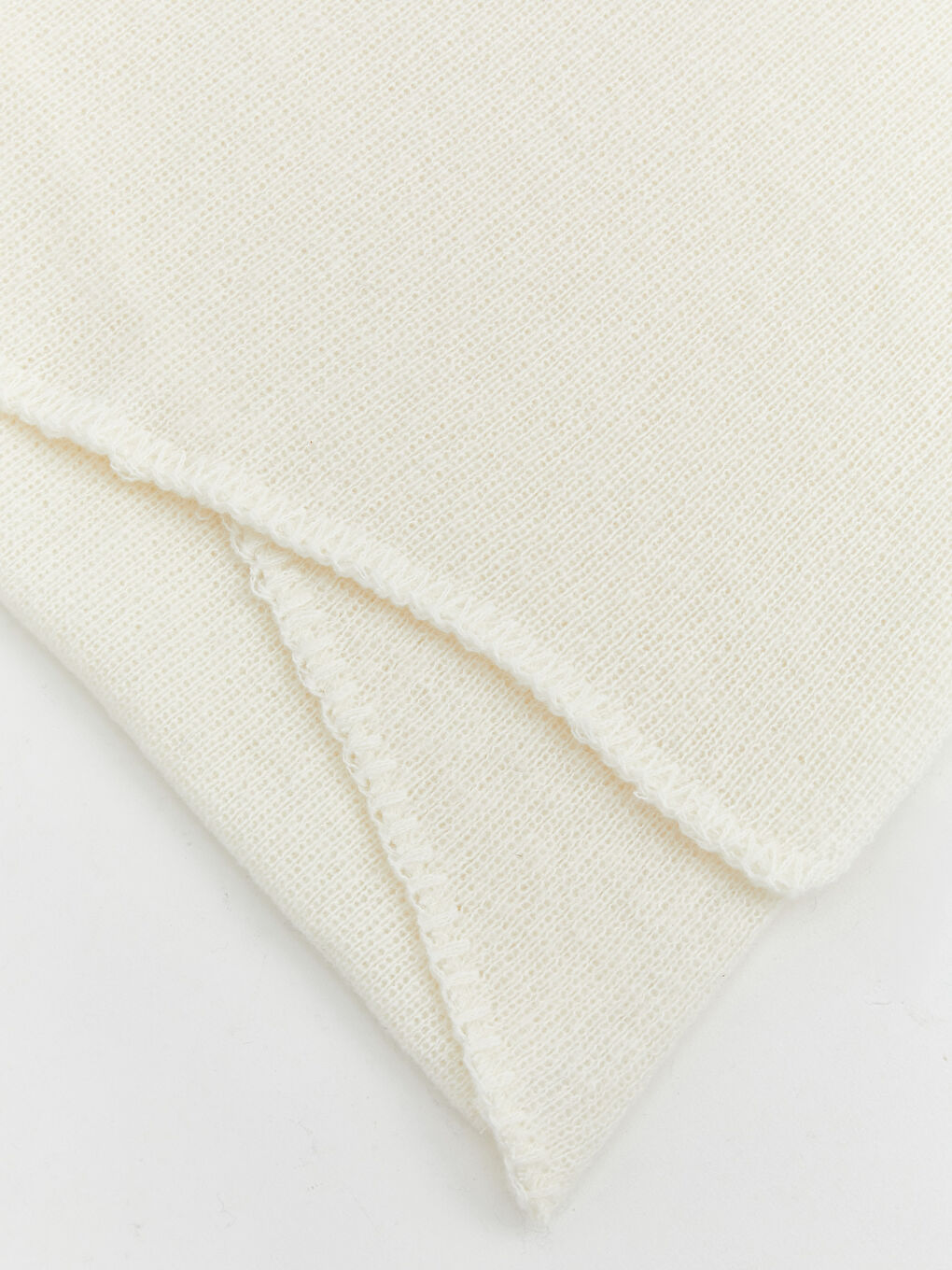 Ekru  Kadın Triko Atkı-2