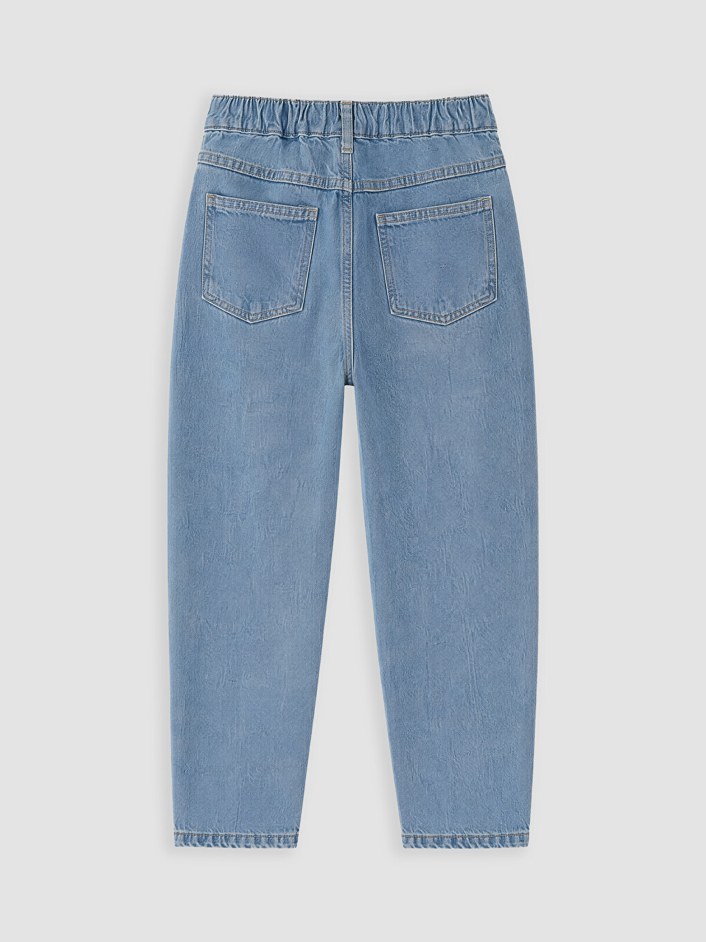 İndigo Baggy Fit Polar Astarlı Erkek Çocuk Jean Pantolon-2