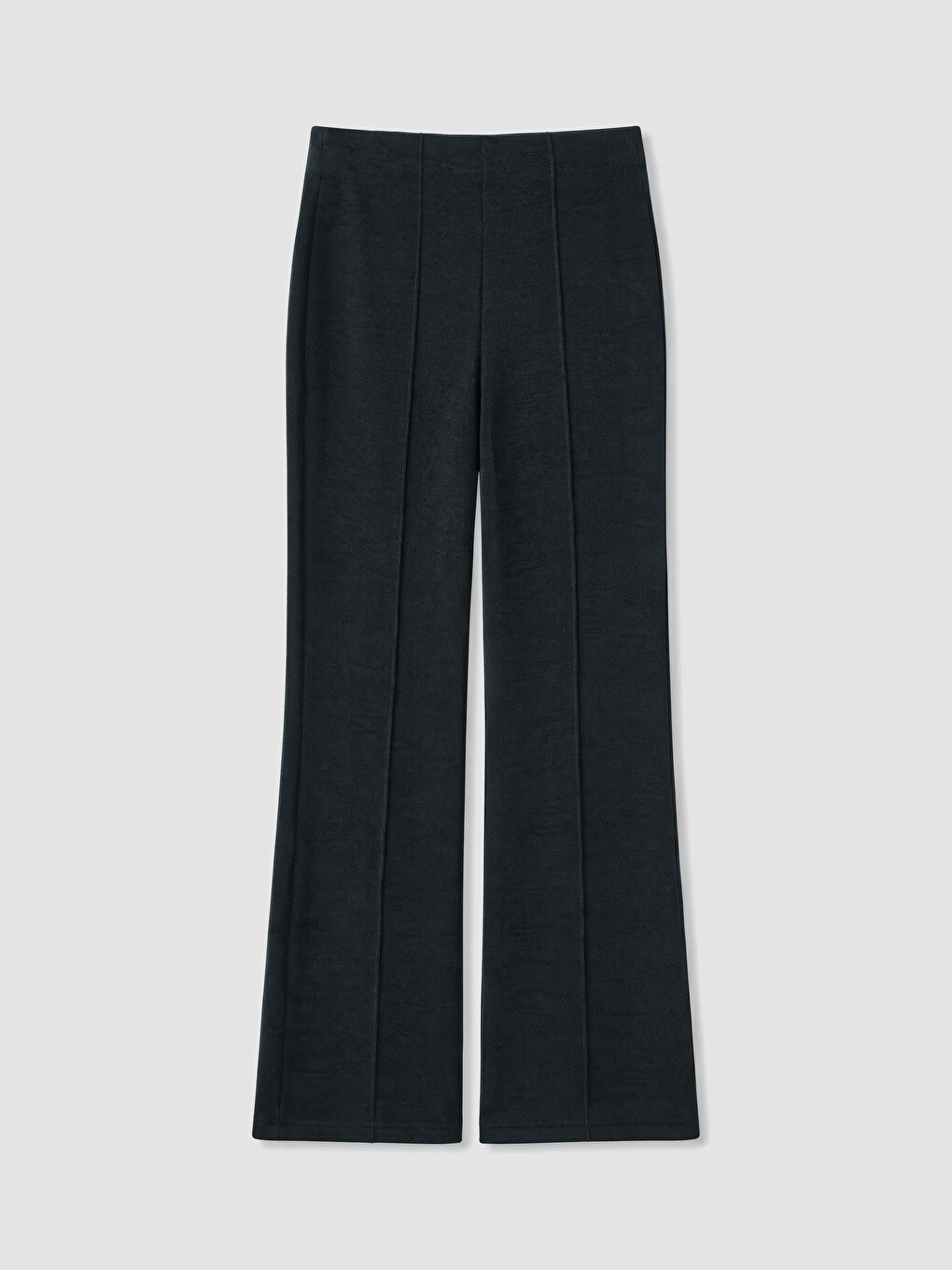 Front Stitched Flare Women's Knitwear Trousers-4