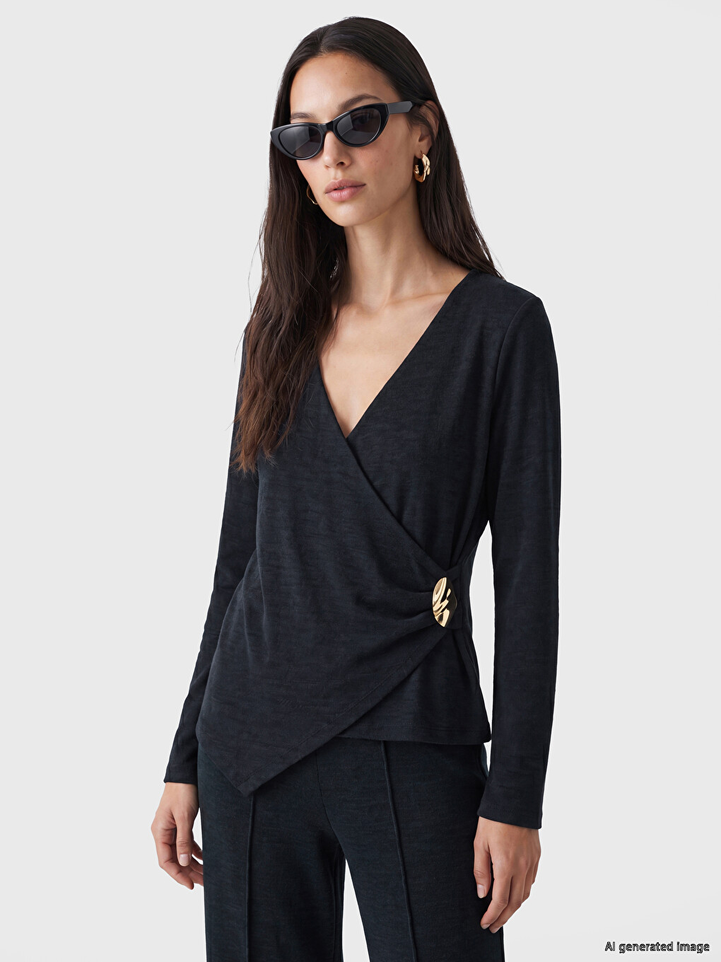 Double Breasted Collar Women's Body