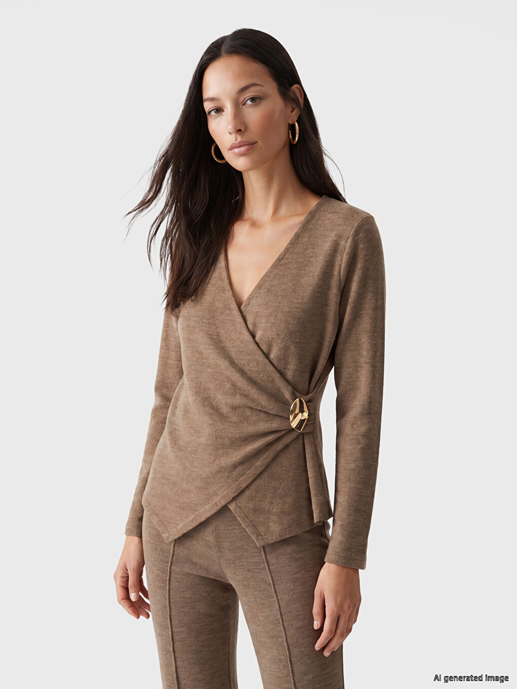 Double Breasted Collar Women's Body