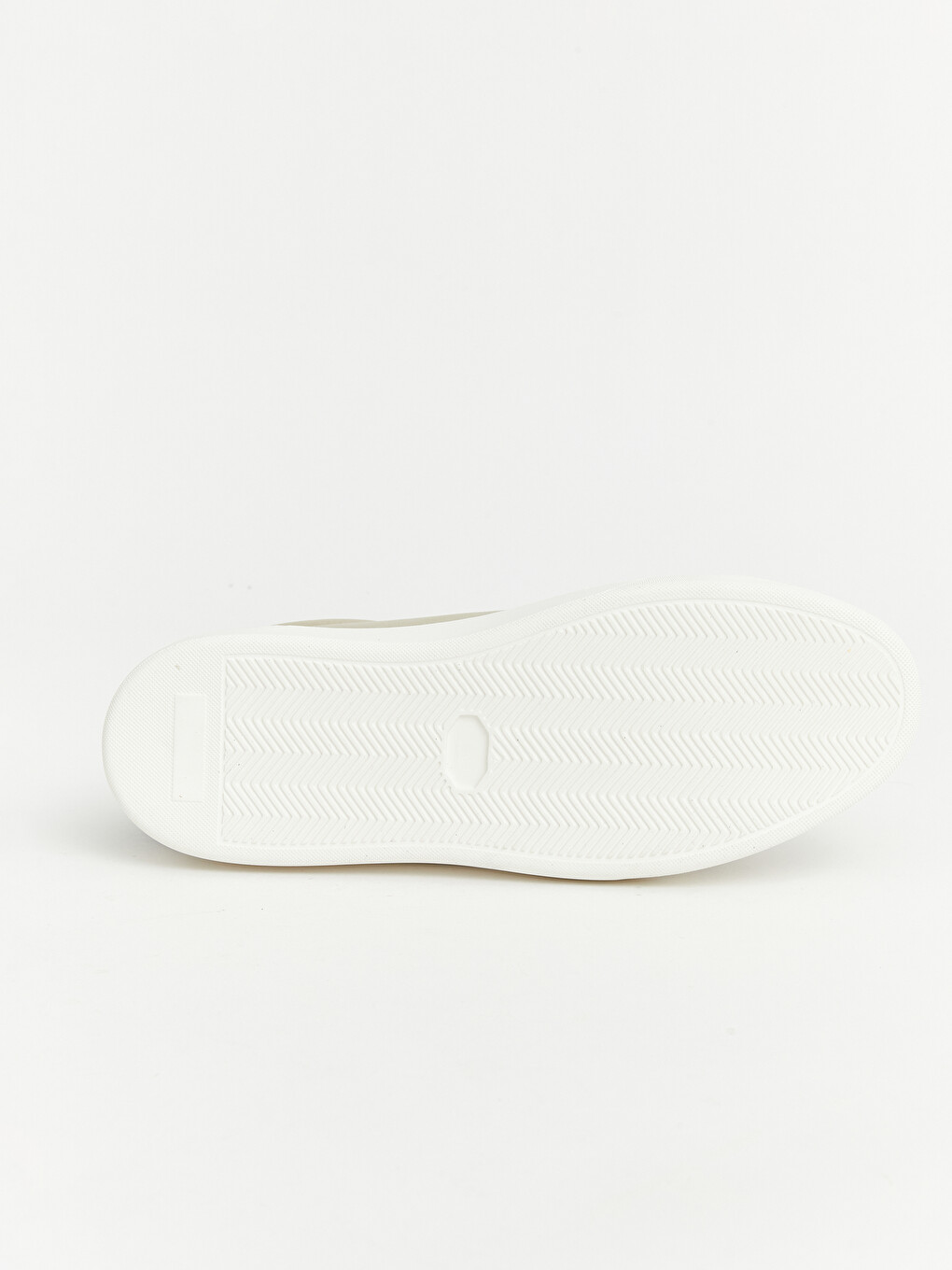 Bej Suni Deri Görünümlü Erkek Sneaker-2