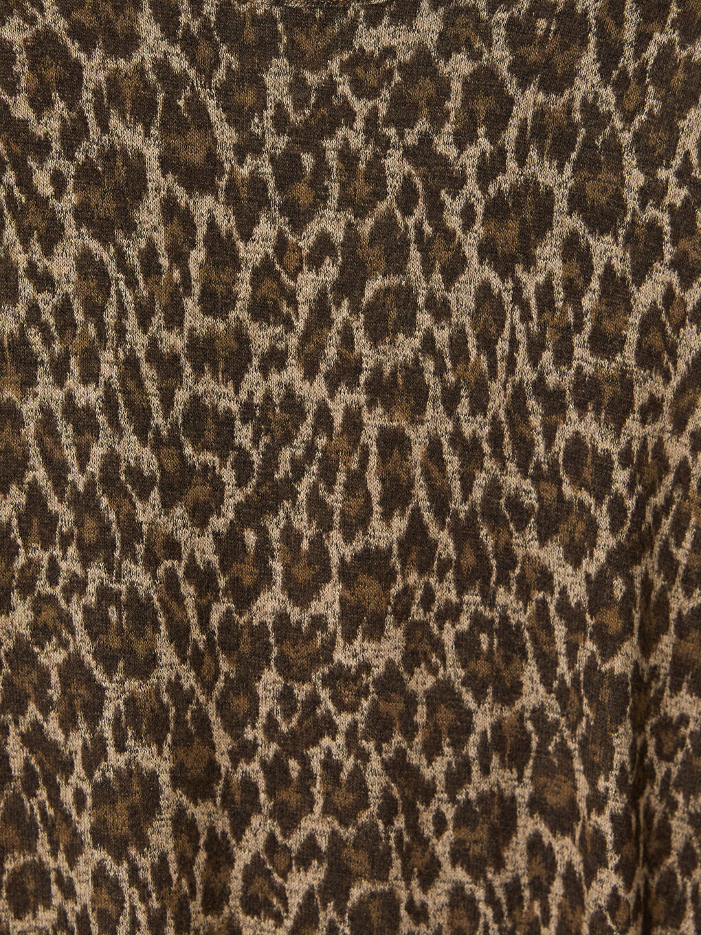Damen T-shirt Mit Rundhalsausschnitt Und Leopardenmuster-5